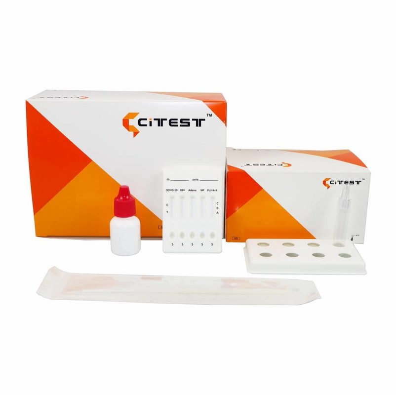 SARS-CoV-2 Influenza A+B RSV Antigen Combo Rapid Test Nasopharyngeal Swab